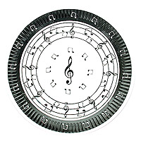Assiette Carton Ronde Musique Pas Cher