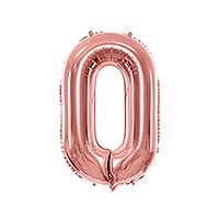 Ballon Gonflable Rose Gold Chiffre 0