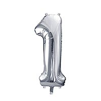 Ballon Chiffre 1 Argent