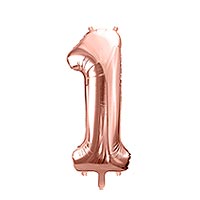 Ballon Gonflable Rose Gold Chiffre 1