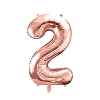 Ballon Chiffre 2 Rose Gold