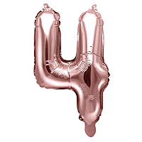 Ballon Gonflable Rose Gold Chiffre 4
