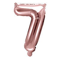 Ballon Gonflable Rose Gold Chiffre 7