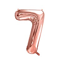 Ballon Gonflable Rose Gold Chiffre 7