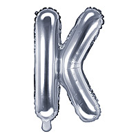 Ballon Lettre K Argent