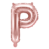 Ballon Lettre P Rose Gold