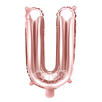 Ballon Lettre U Rose Gold