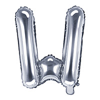 Ballon Lettre W Argent