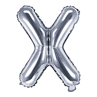 Ballon Lettre X Argent