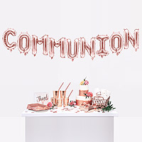 Ballons Lettres COMMUNION