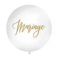 Ballon Géant Explosif Mariage 1m avec Confettis