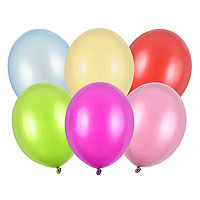 20 Ballons Nacrés 30cm Multicolores