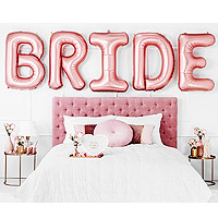 Ballons GEANTS Lettres BRIDE Rose Gold 86cm