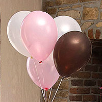 Mini ballon gonflable nacré Fuchsia 12cm, ballons mariage pas cher