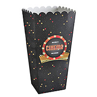 Boites Carton Pop Corn Cinéma x8