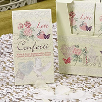 Boite Confettis Coeur Ivoire Mariage