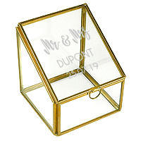 Terrarium Porte Alliances Personnalisé Mr and Mrs