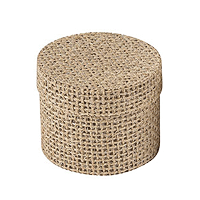 La Boite Ronde Jute Porte Alliance