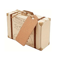 Contenant Carton Dragées Voyage Valise