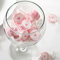 Bonbons Enveloppés Just Married Mariage Rose