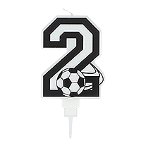Bougie Anniversaire Football Chiffre 2