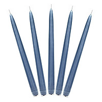 10 Bougies Flambeaux Luxe 24 cm Bleu Marine