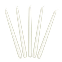 Bougies Flambeaux Luxe 29cm Nacrées