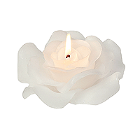 Bougie Flottante en forme de Fleur