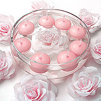 Bougies Flottantes Rose