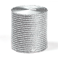 Bougie Cylindrique Pailletée Stries