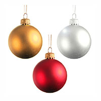 Petites Boules en Verre 5 cm Luxes pour Sapin