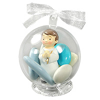 Boules Figurine Communion et Support Cristal