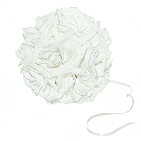 Boule Fleurs Artificielles Roses Mariage Blanc