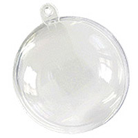 Boules Pvc Translucide 8 cm Contenant