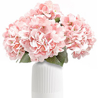 Bouquet Hortensias Artificiels Rose