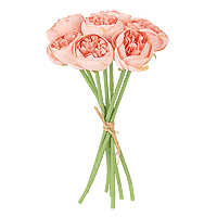Bouquet 7 Renoncules Rose Artificielles