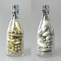Lot de 6 Bouteilles de Champagne avec dragées métallisées
