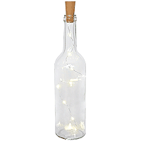 Bouteille en Verre Déco ou Marque Table 10 Leds