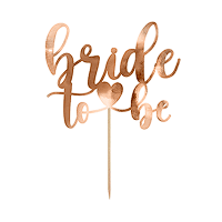 Cake Topper Bride To Be Rose Gold