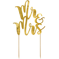 Cake Topper Gateau Mr and Mrs Doré