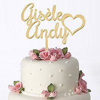 Cake Topper Personnalisé pas cher