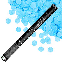 Grand Canon Confettis Bleu Gender Reveal ou Mariage 60cm