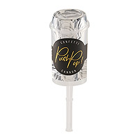 Mini Lanceur de Confettis Argenté Push Pop