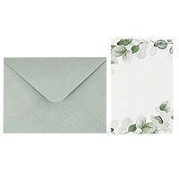 Carte Invitation Voeux Jardin Botanique Sauge Green