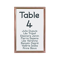 Marque Table Rose Dore Cadre Photo
