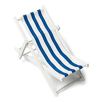 Petite Chaise Longue Marque Place Rayé Marine