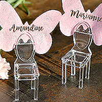 Marque Place Petite Chaise en Pvc Transparent