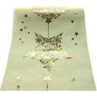 Chemin de Table Ivoire Etoiles Dorées
