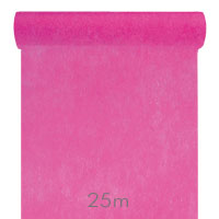 Chemin de table Intissé Fuchsia 25 m