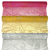Le Chemin de Table Organza Volutes Tendance 36cm